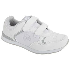 Dek Womens/Ladies Lady Skipper Touch Fastening Trainer-Style Bowling Shoes / Whi